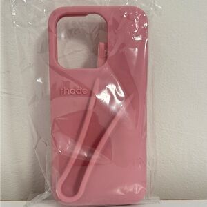 RHODE PINK PHONE CASE WITH LIP GLOSS *BRAND NEW* IPHONE 15 PRO
